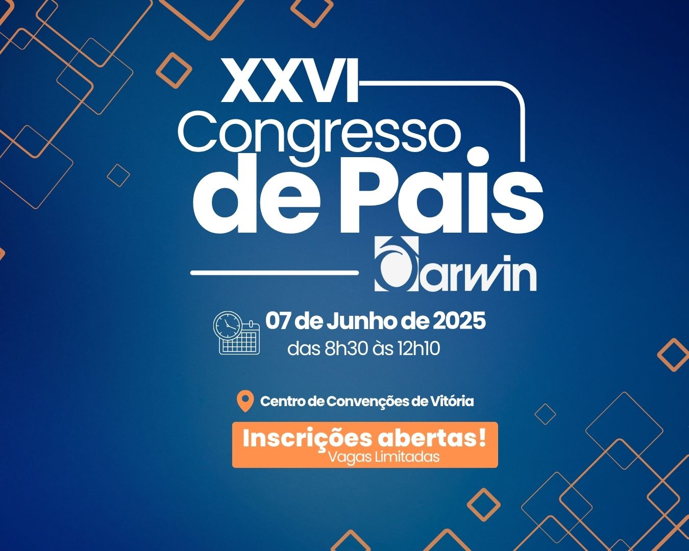 O XXVI Congresso de Pais Darwin está chegando!